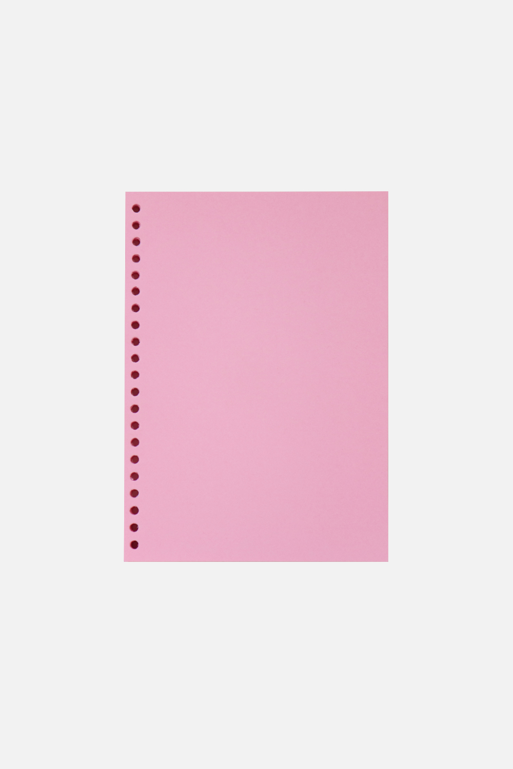 Binder Note Paper_Pink [Loose Leaf Binder Note전용]